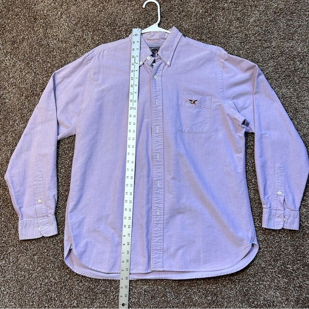 American Living Purple Casual Button Down Shirt - Picture 4 of 12